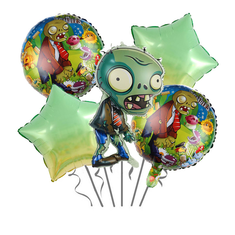 Zombie Party Games - مجموعة بالونات من رقائق الألمنيوم بتصميم