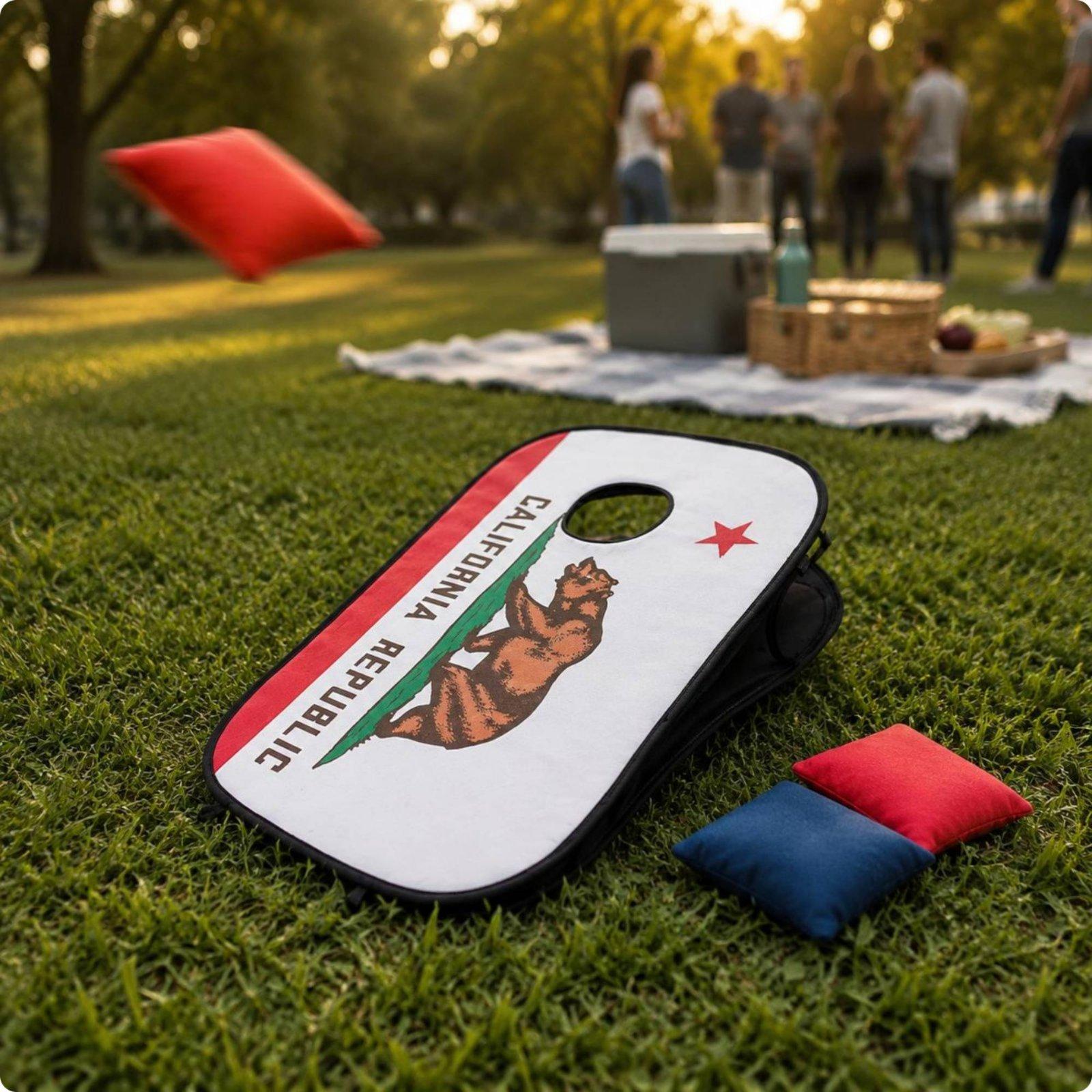 Cornhole Board Set - مجموعة لوح الكورنهول للاستخدام الداخلي والخارجي،