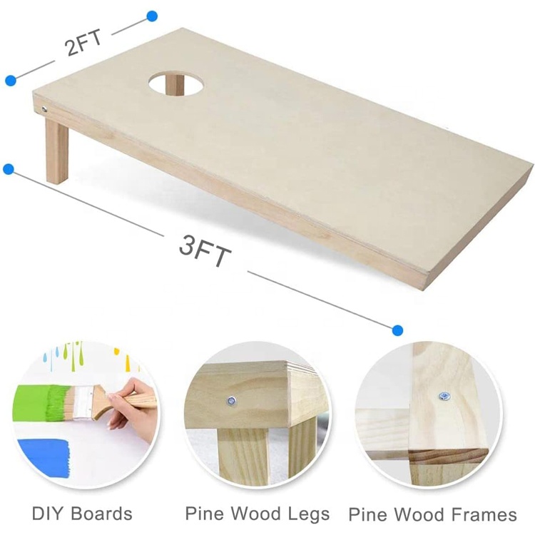 تتضمن لوحة ألعاب كورنهول الفاخ - مراجعة Cornhole Board Set وسعره