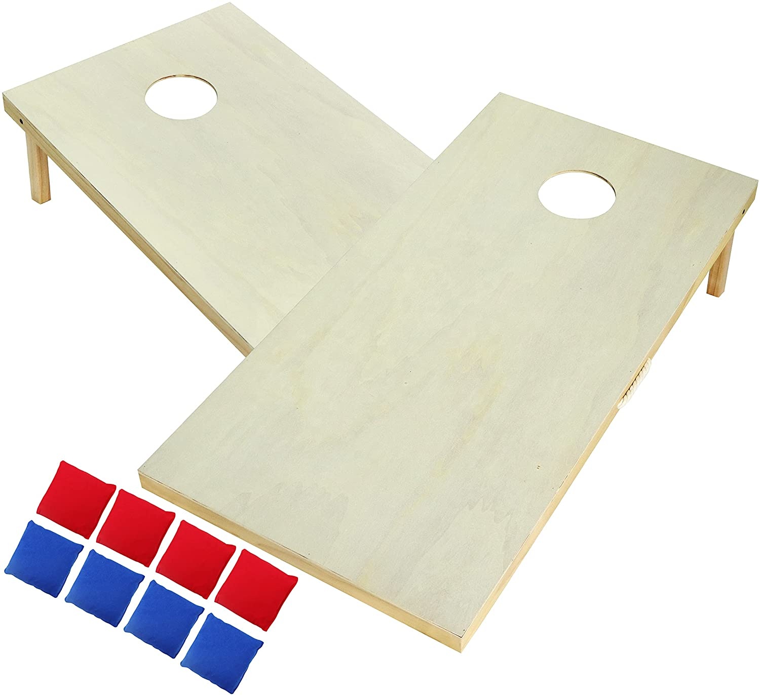 تتضمن لوحة ألعاب كورنهول الفاخ - مراجعة Cornhole Board Set وسعره