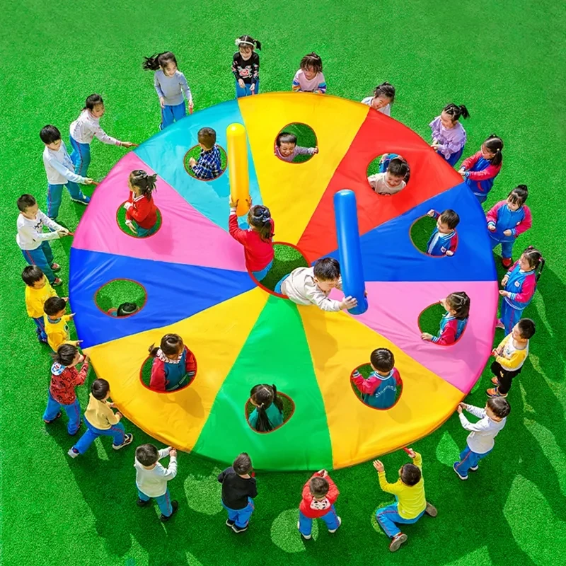 لعبة قفز المظلات قوس قزح متعدد - مراجعة Party Games Group For Adults وسعره