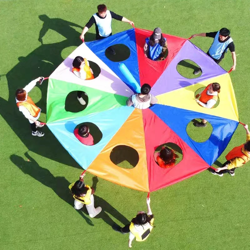 لعبة قفز المظلات قوس قزح متعدد - مراجعة Party Games Group For Adults وسعره