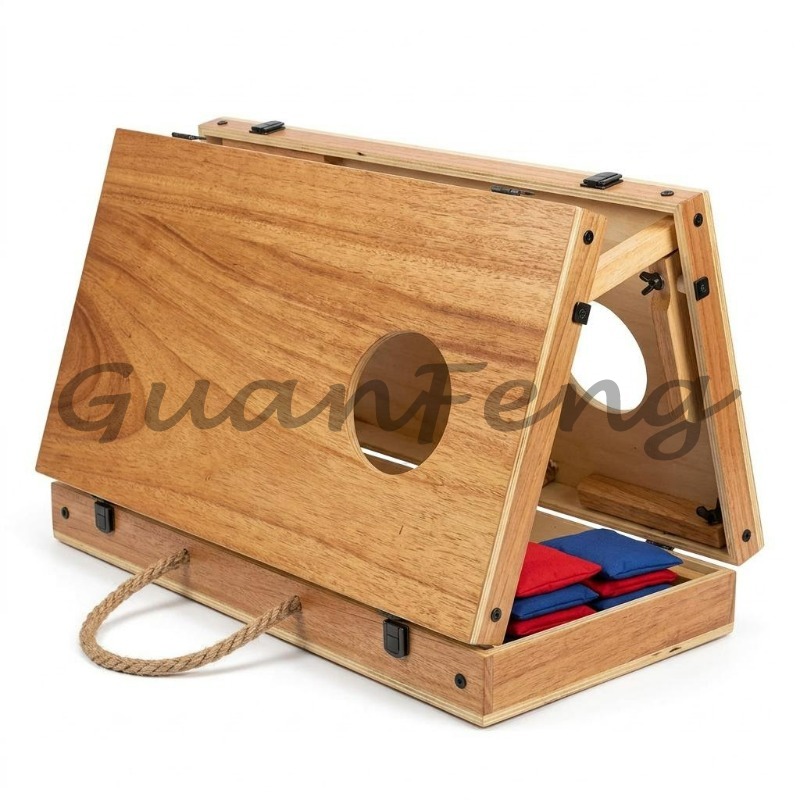 مجموعة لعبة كورنهول خشبية قابل - مراجعة Cornhole Board Set وسعره