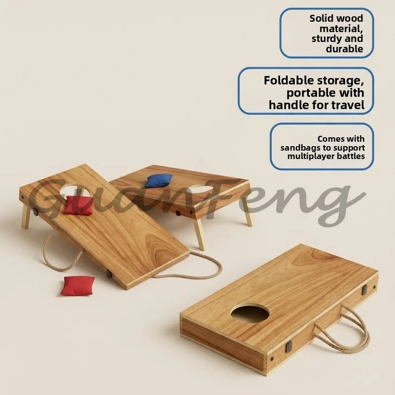 مجموعة لعبة كورنهول خشبية قابل - مراجعة Cornhole Board Set وسعره
