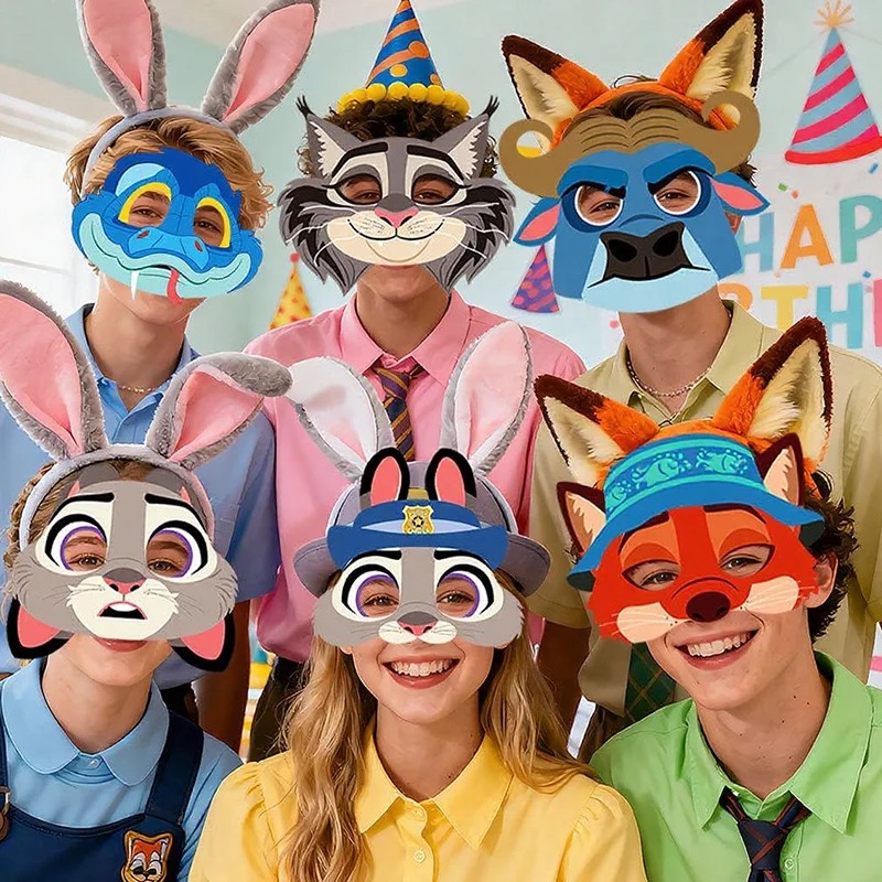 مجموعة أقنعة حفلات أعياد الميل - مراجعة Zootopia Party Games وسعره