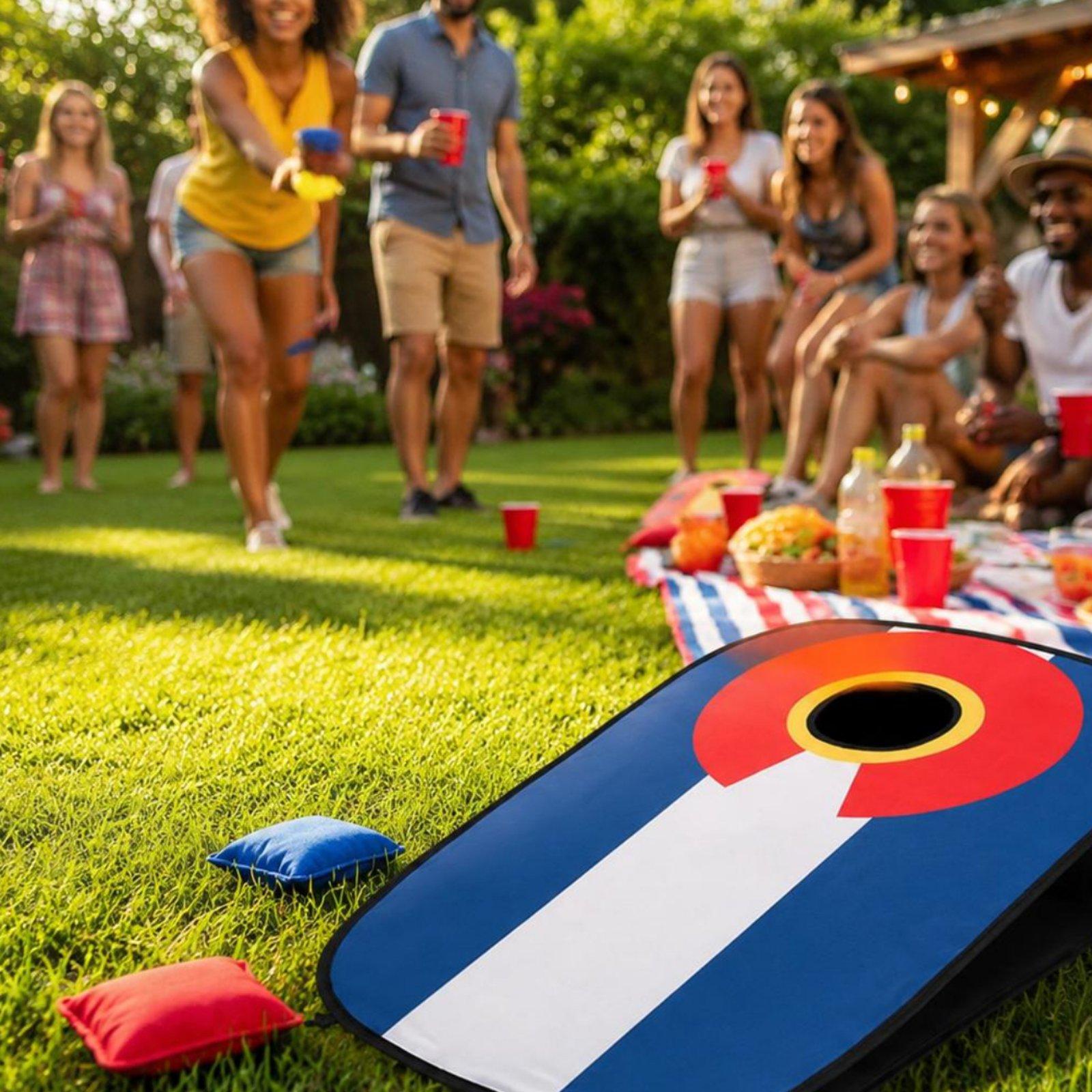 مجموعة لوح الكورنهول للاستخدام - مراجعة Cornhole Board Set وسعره