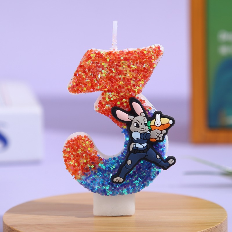 شمعة عيد ميلاد ثلاثية الأبعاد  - مراجعة Zootopia Party Games وسعره