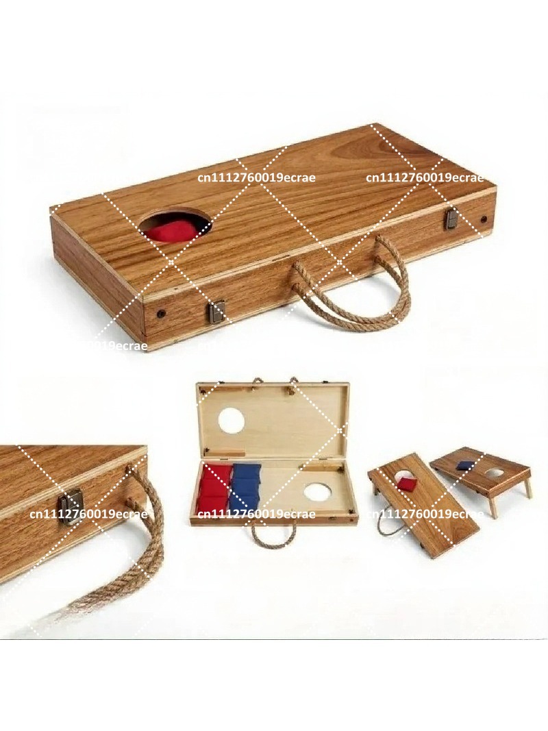 مجموعة كورنهول خشبية فاخرة قاب - مراجعة Cornhole Board Set وسعره
