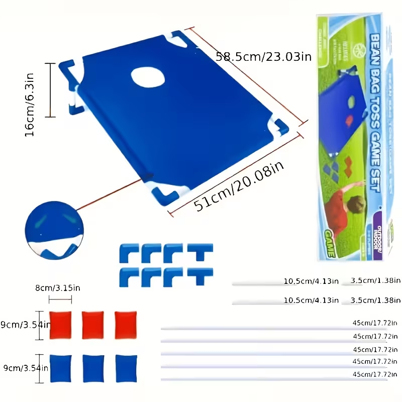 مجموعة لعبة رمي الأكياس القماش - مراجعة Cornhole Board Set وسعره