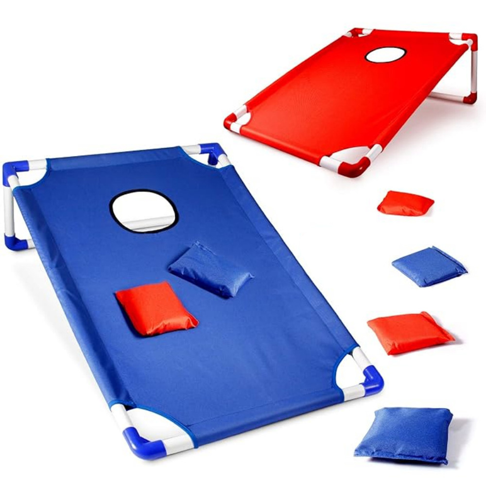مجموعة كورنهول المحمولة مع لوح - مراجعة Cornhole Board Set وسعره