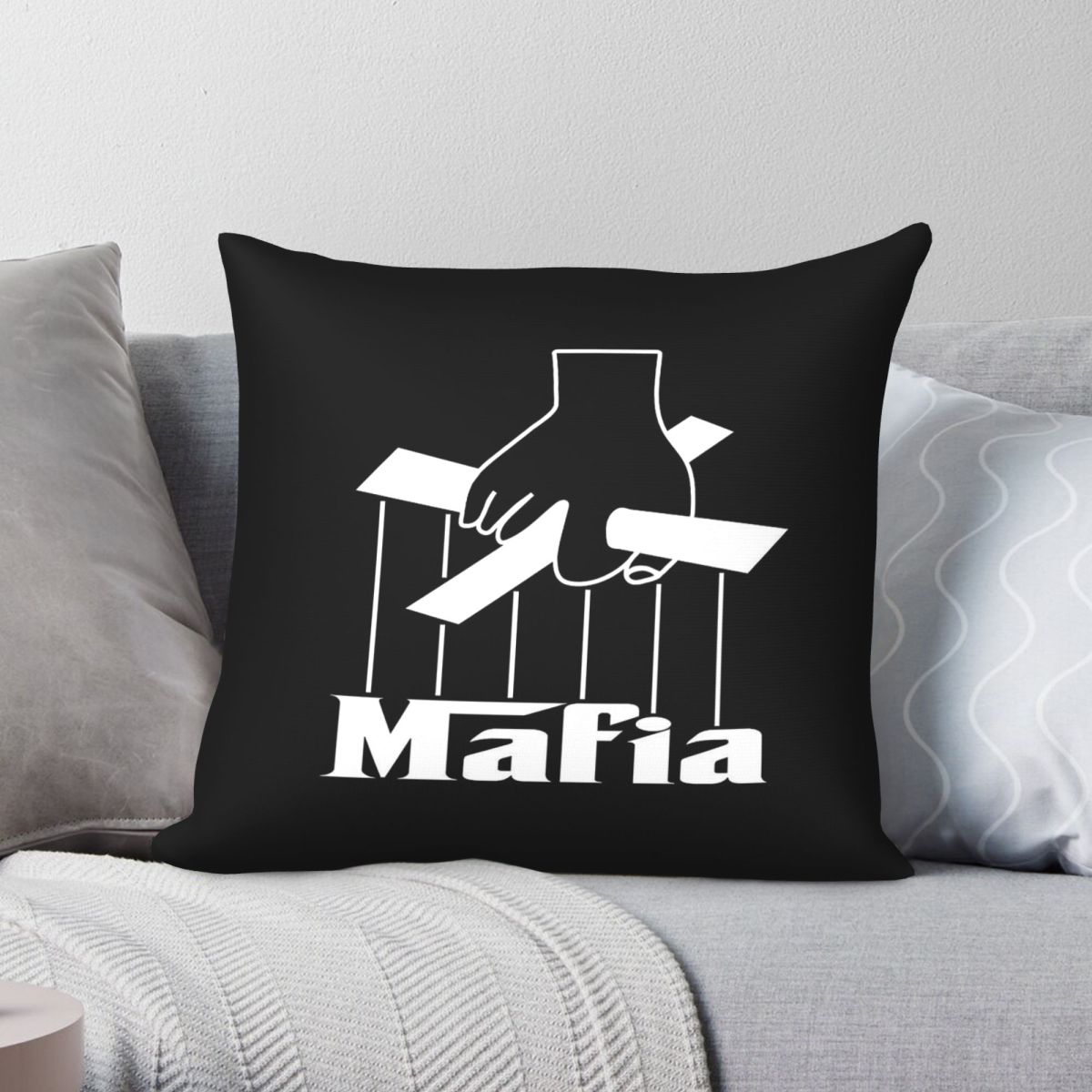غطاء وسادة مربع بتصميم لعبة ال - مراجعة Party Games Mafia وسعره