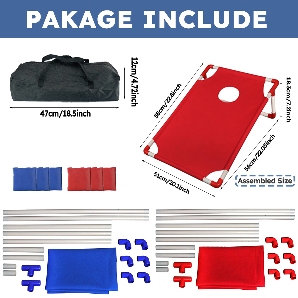 مجموعة لعبة الكورن هول المحمول - مراجعة Cornhole Board Set وسعره